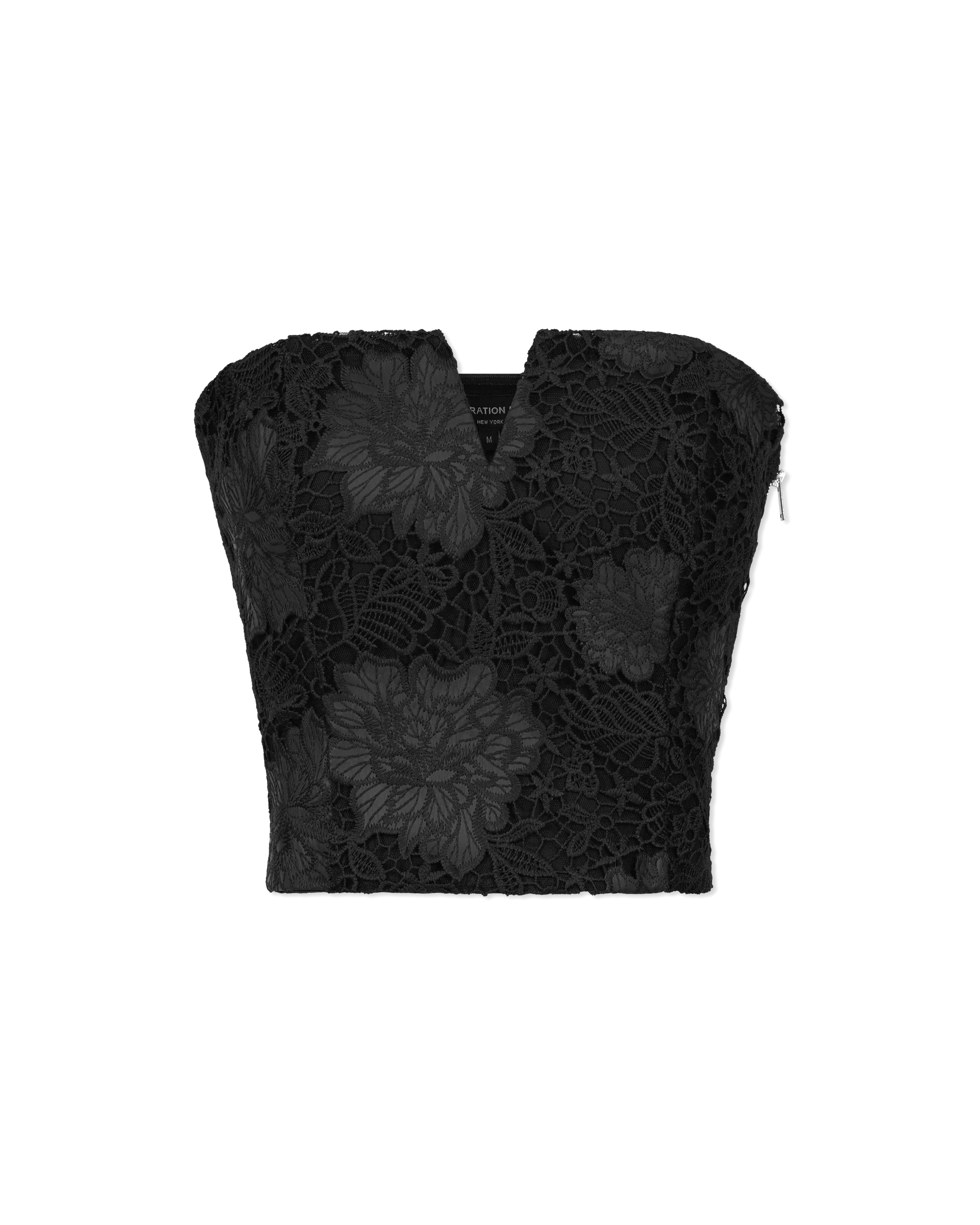 Generation Love Rumi Vegan Leather Guipure Bustier Top