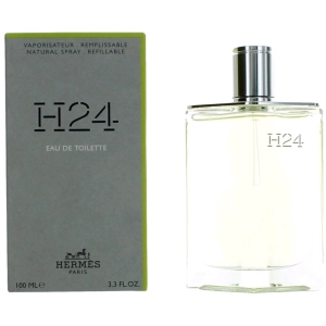 Hermes Men's Eau De Toilette Spray - H24 Refillable Distinctive Fragrance, 3.3 oz