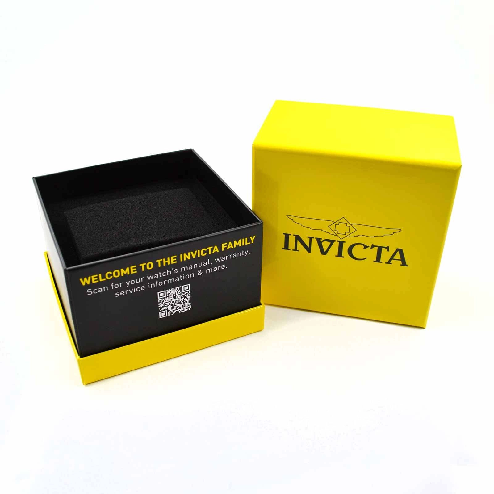 Invicta 22813 Men's Pro Diver Blue Dial Black IP Steel Black Silicone Strap Chronograph Watch