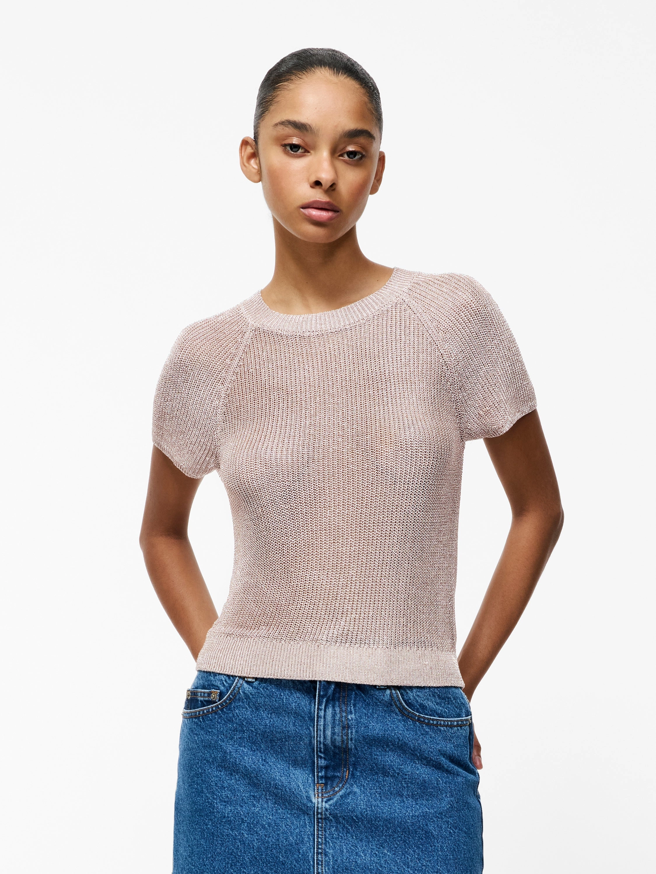 Jada Short Sleeve Bow Back Jumper