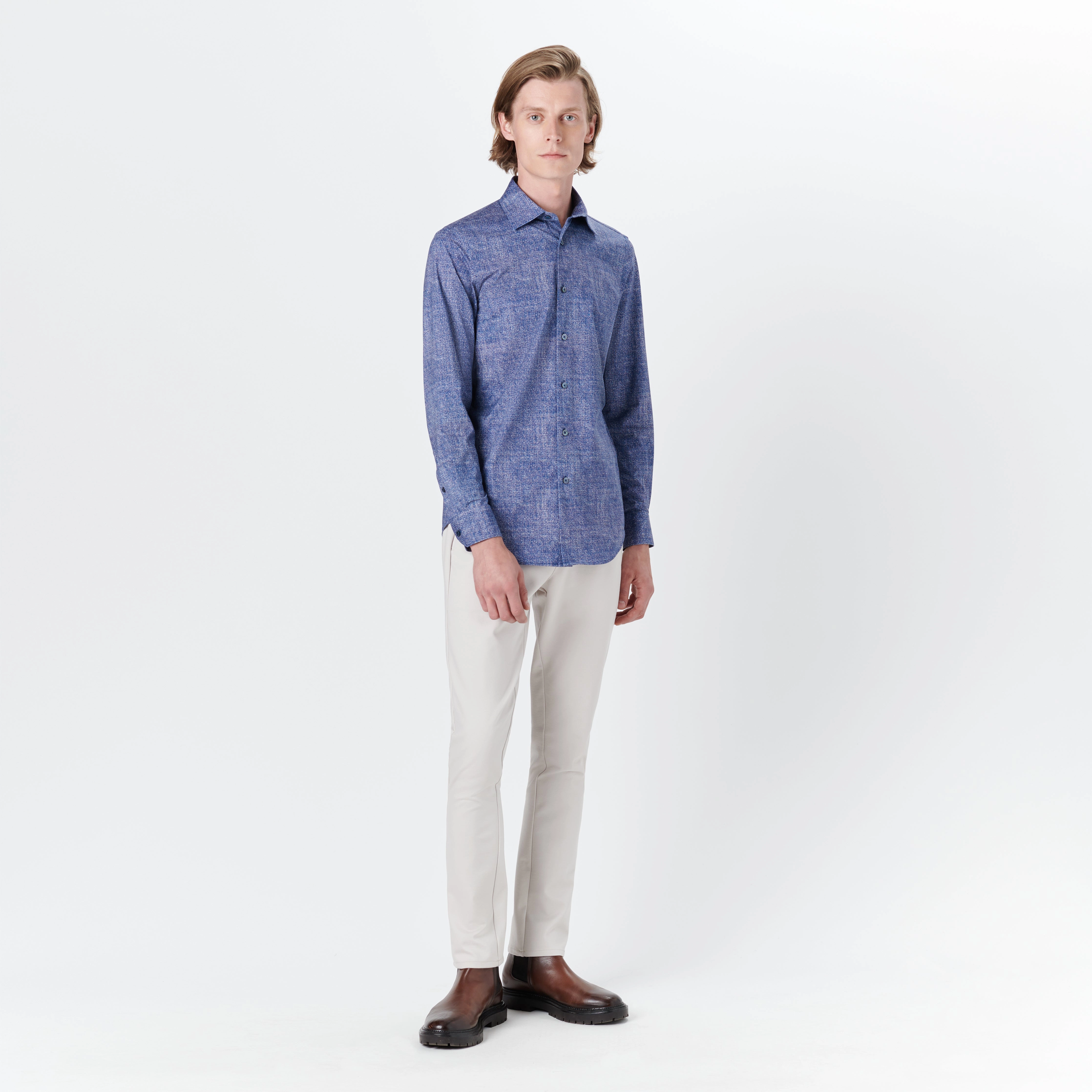 JAMES Chambray Print OoohCotton Shirt