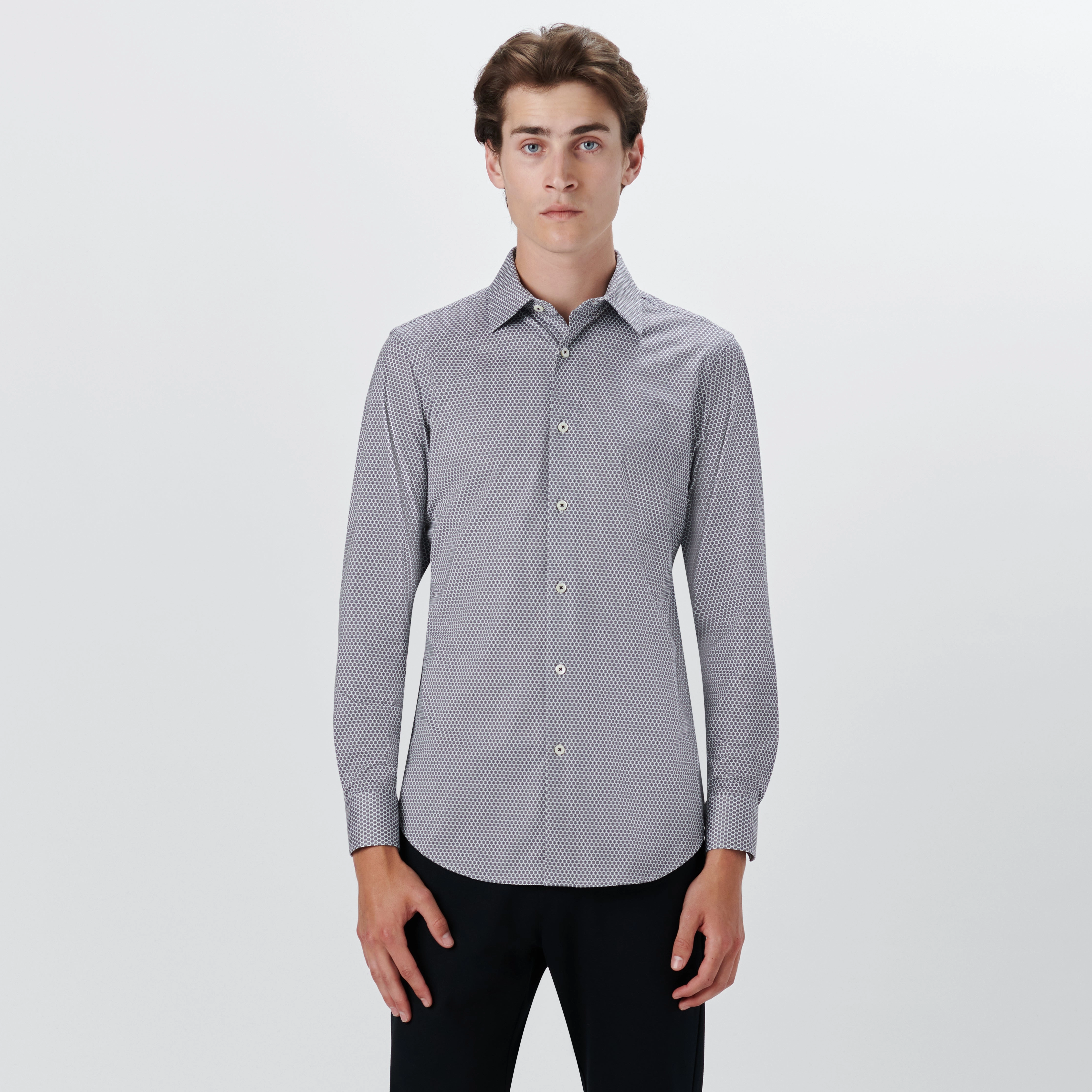 JAMES Geometric Print OoohCotton Shirt