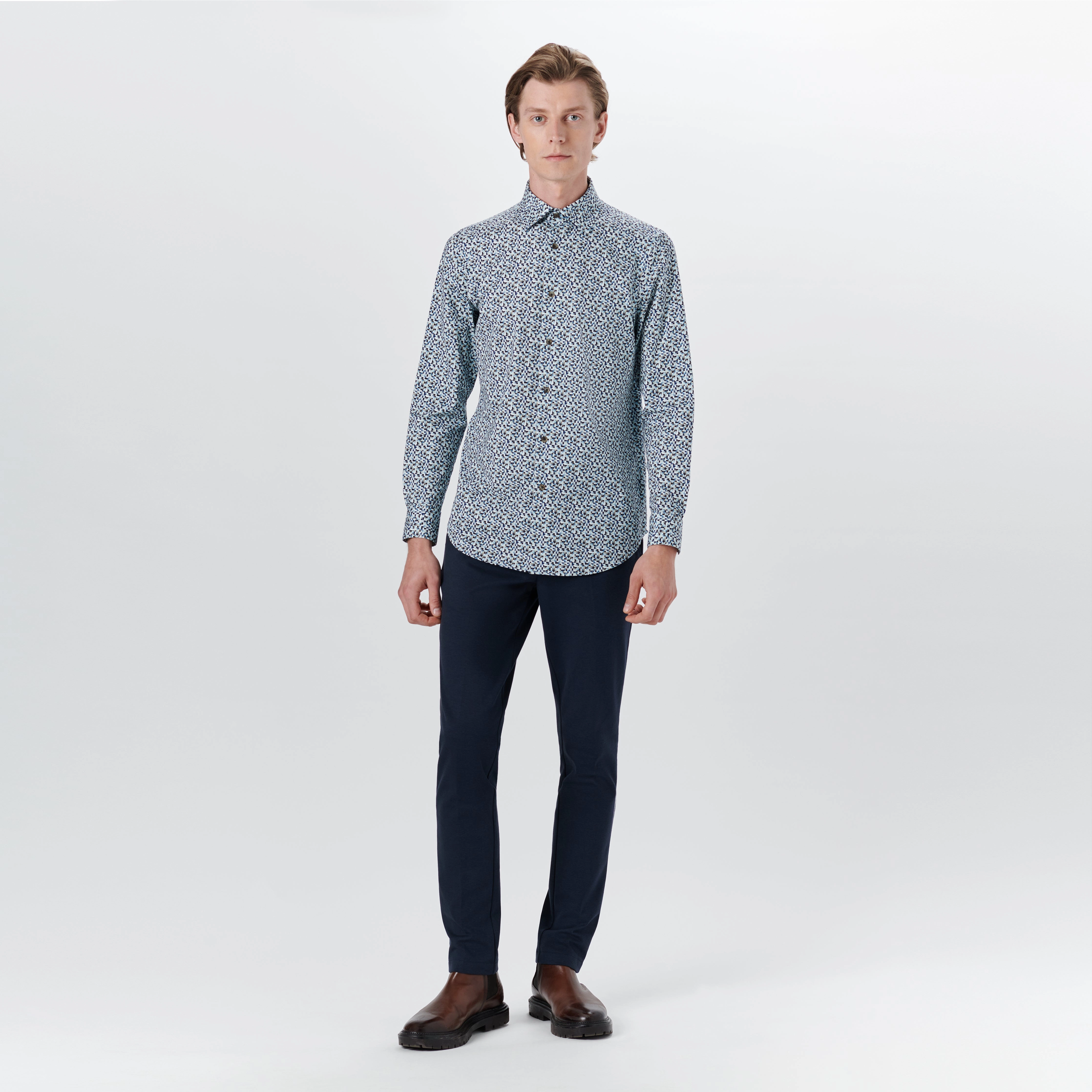 JAMES Geometric Print OoohCotton Shirt