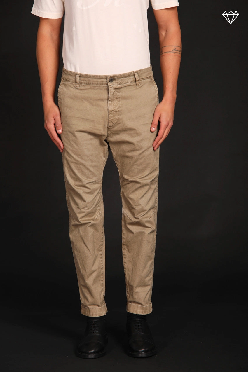 John Coolchinos men's chino pants in gabardine Logo Limited Edition carrot fit ① 