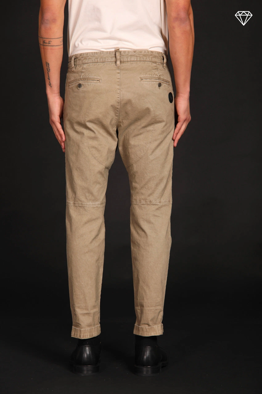 John Coolchinos men's chino pants in gabardine Logo Limited Edition carrot fit ① 
