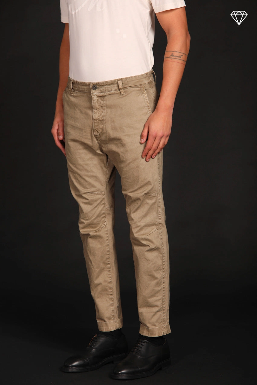 John Coolchinos men's chino pants in gabardine Logo Limited Edition carrot fit ① 