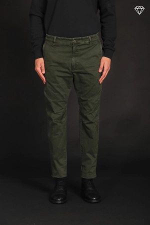 John Coolchinos men's chino pants in gabardine Logo Limited Edition carrot fit ① 