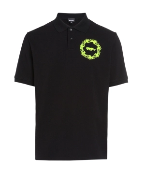 Just Cavalli Logo Patch Short-Sleeved Polo Shirt