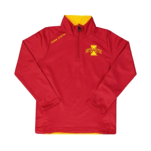 Kids' Iowa State Cyclones 1/4 Zip Top (K46418 34N)