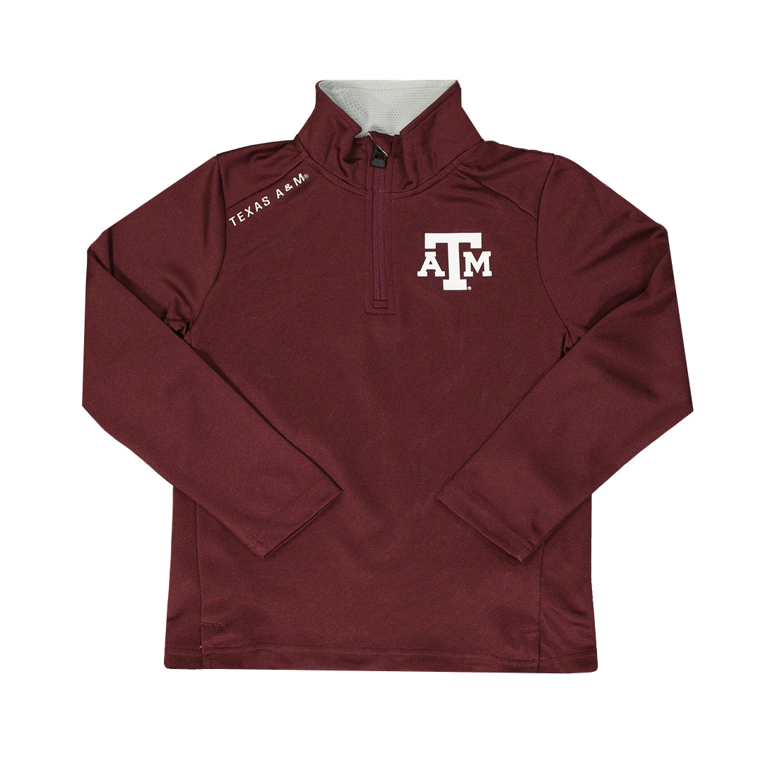 Kids' Texas A&M Aggies 1/4 Zip Top (K46418 66N)