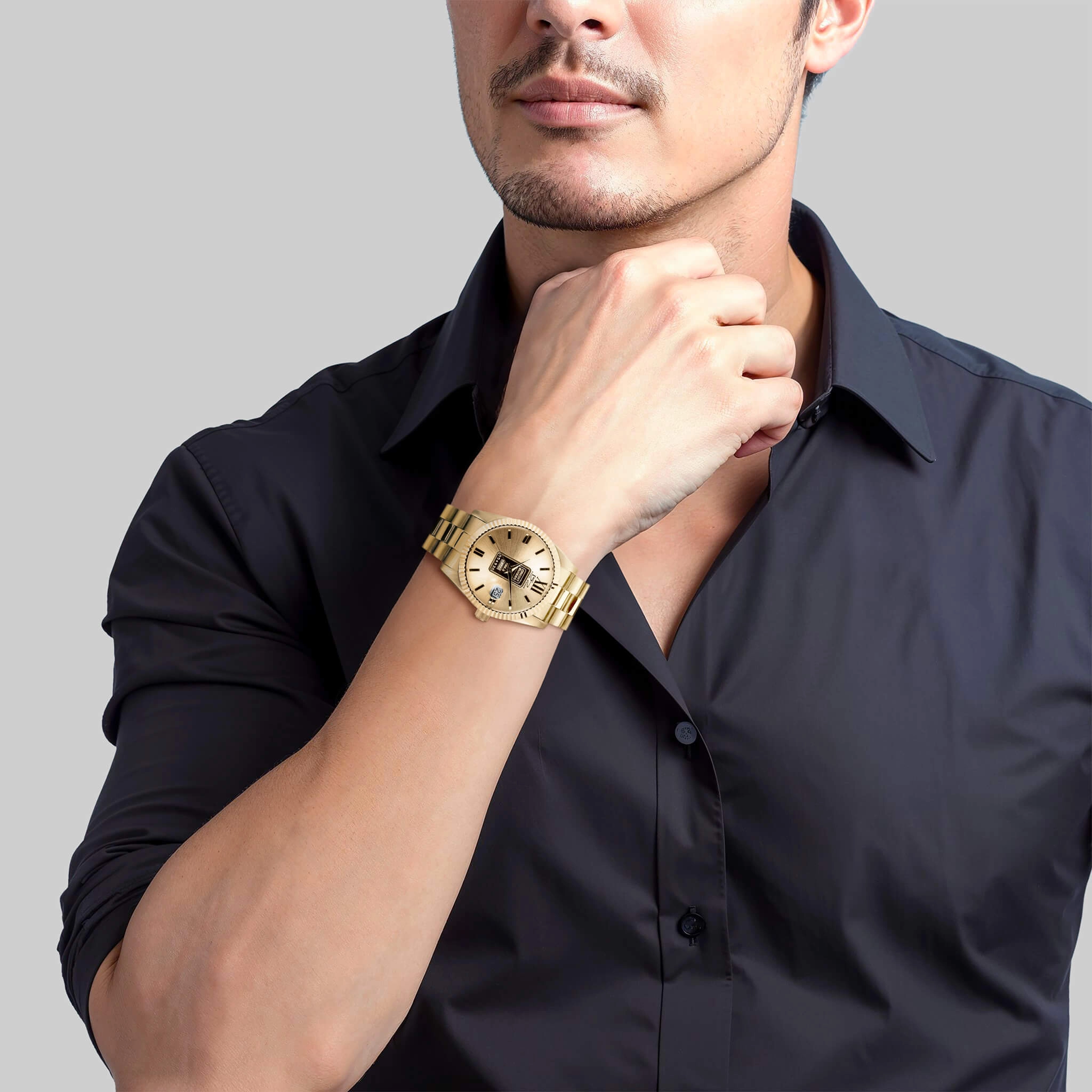 Limited Edition 24K Men's Gold Ingot Watch