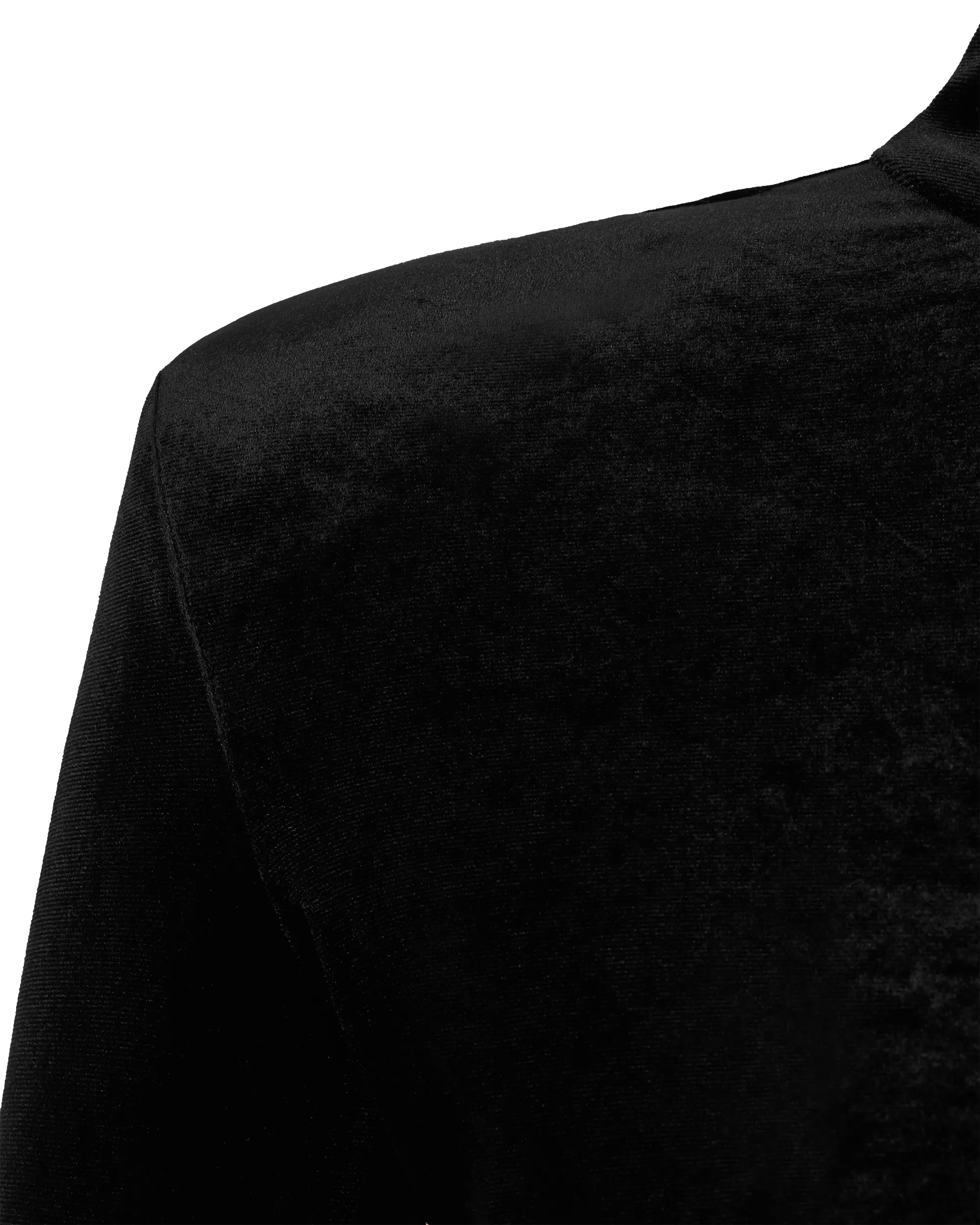 Long-Sleeved Velvet Top