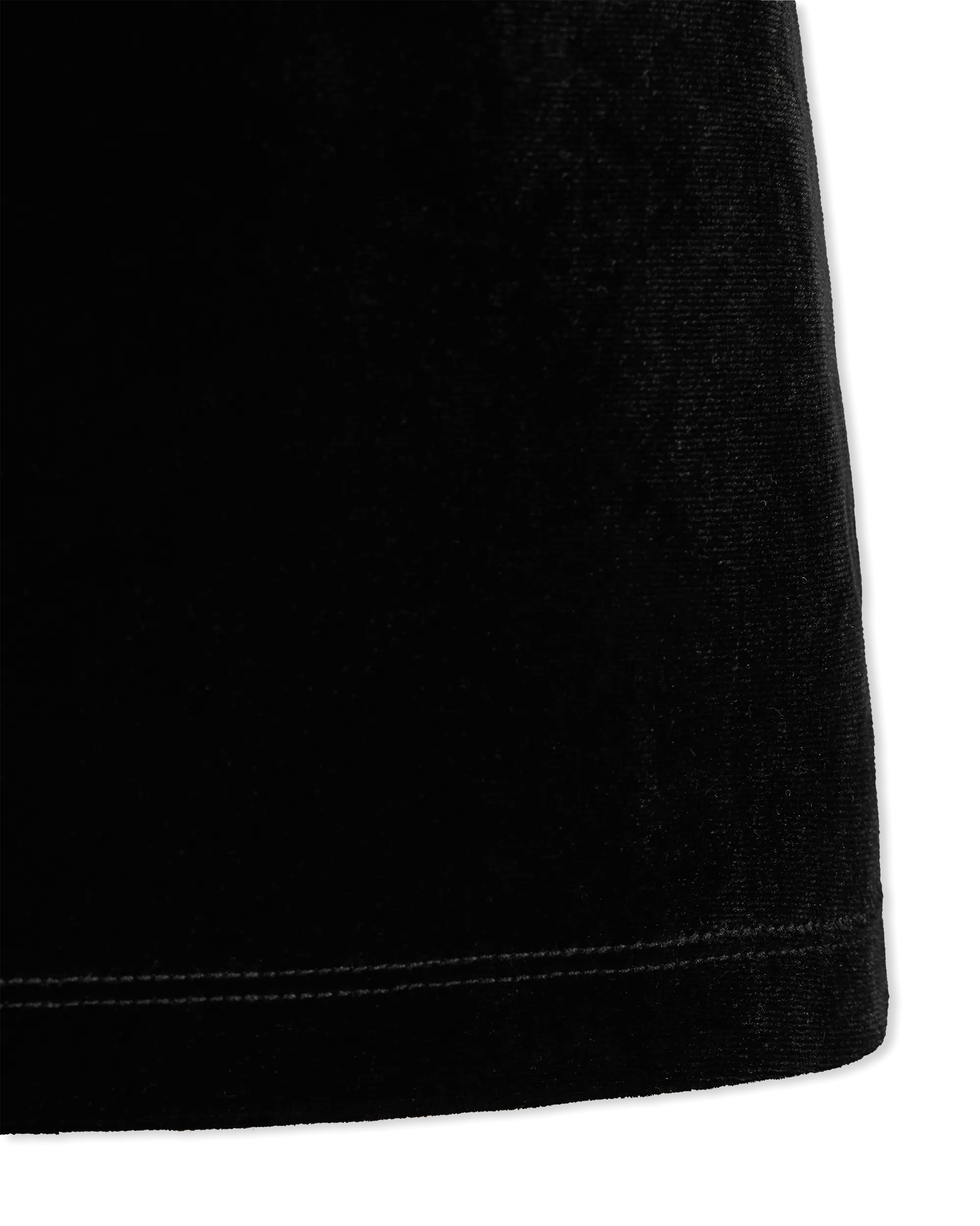 Long-Sleeved Velvet Top