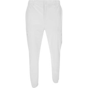 Men Cargo Jogger Pants White
