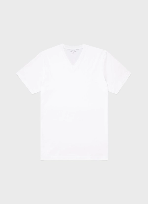 Men's Riviera V-neck T-shirt in White