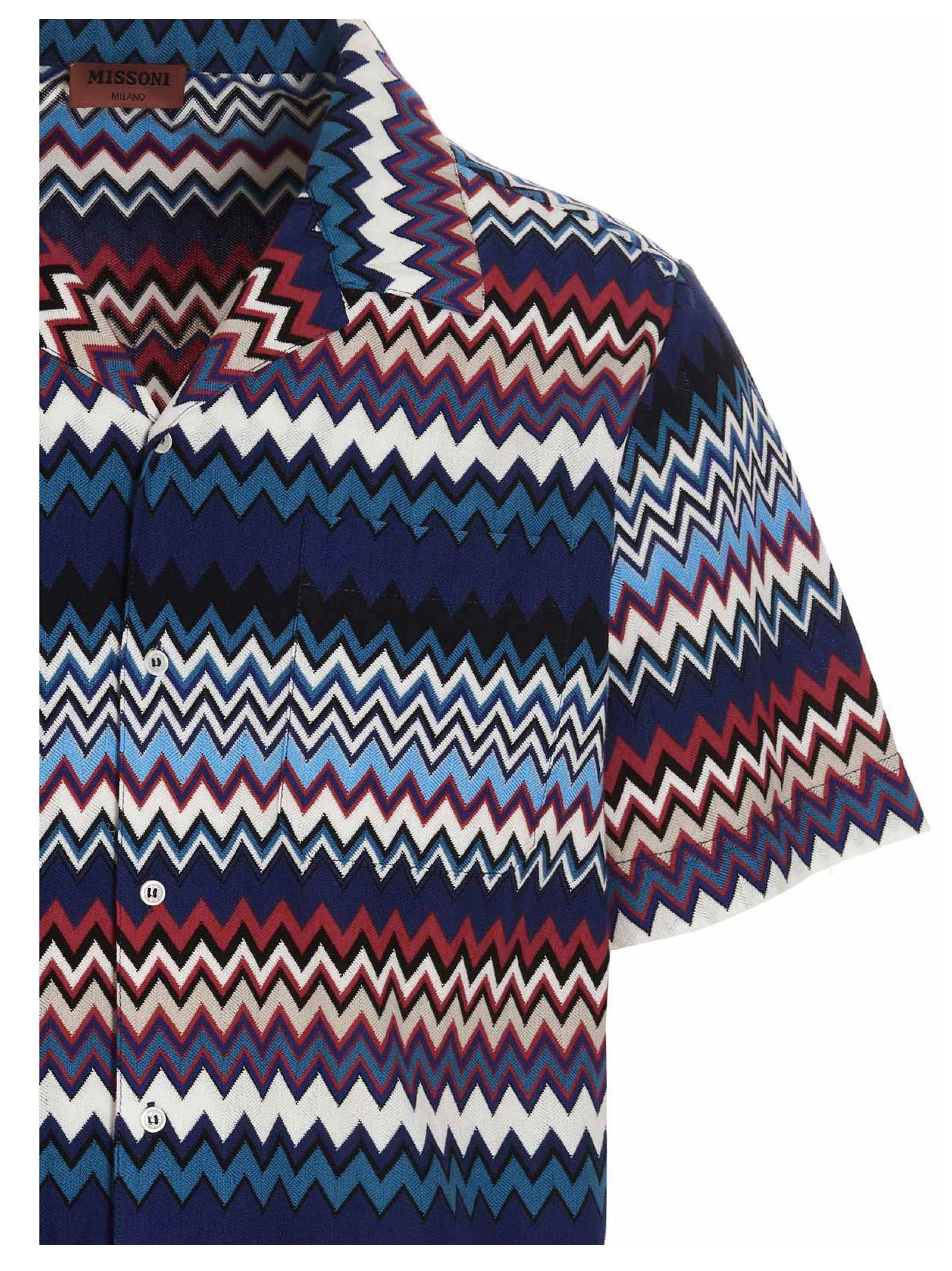 Missoni Zigzag Pattern Short Sleeved Shirt