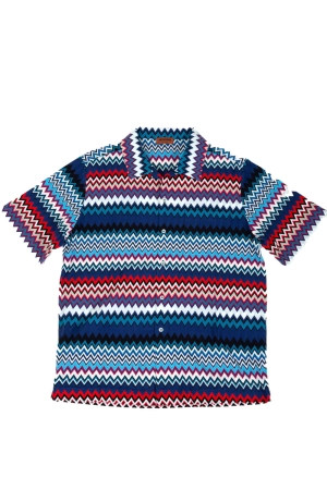 Missoni Zigzag Printed Short-Sleeved Polo Shirt