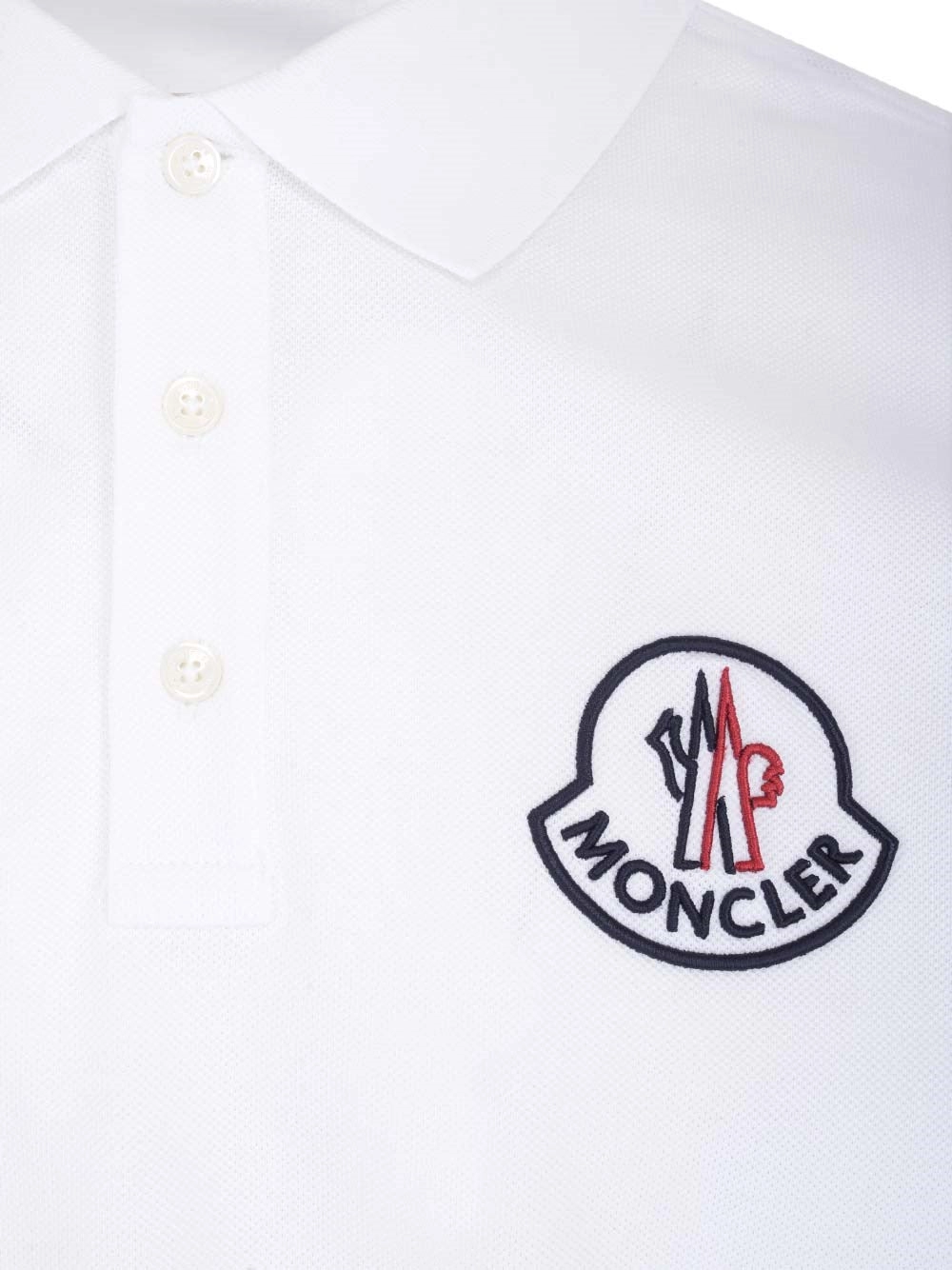 Moncler Logo Patch Short-Sleeved Polo Shirt