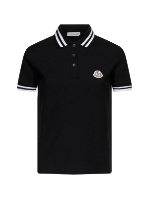 Moncler Logo Patch Short-Sleeved Polo Shirt