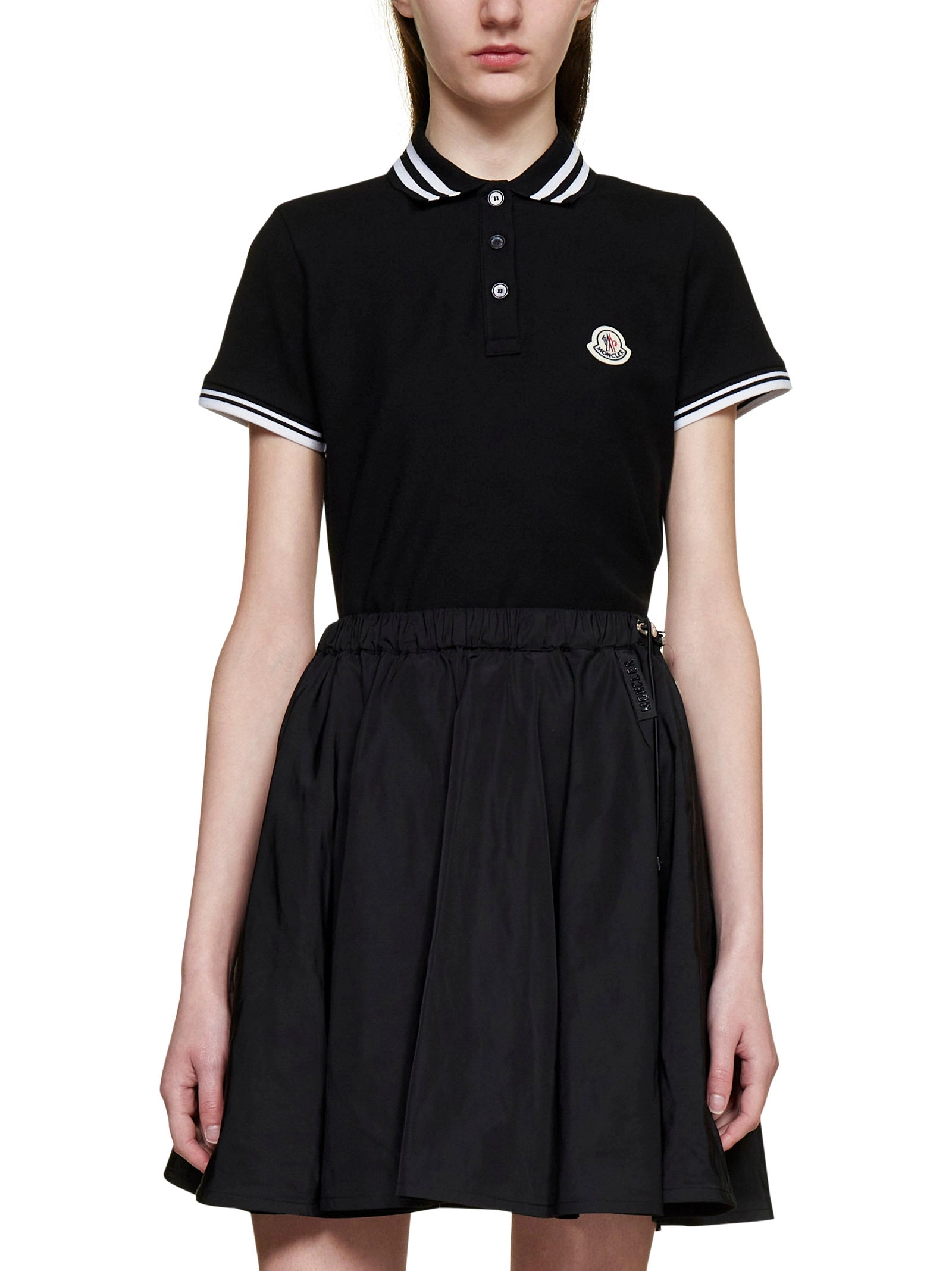 Moncler Logo Patch Short-Sleeved Polo Shirt
