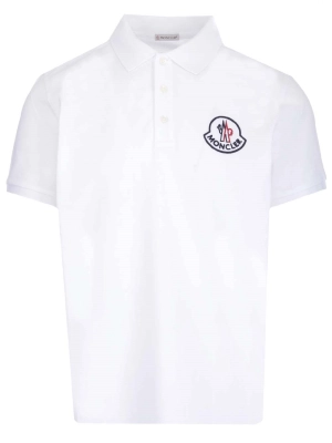 Moncler Logo Patch Short-Sleeved Polo Shirt