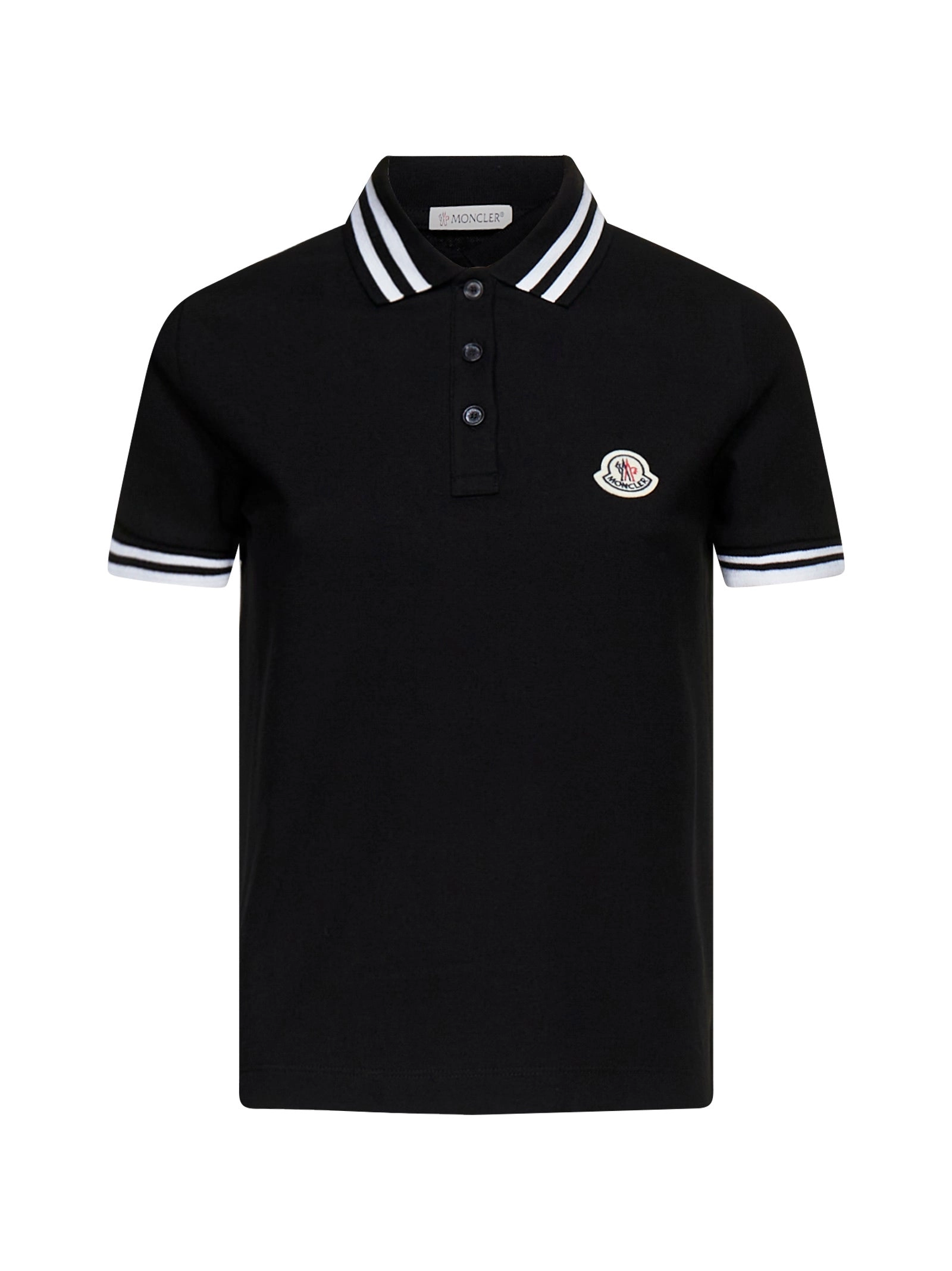 Moncler Logo Patch Short-Sleeved Polo Shirt