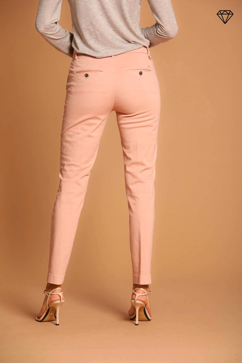 New York Slim women's chino pants in satin slim fit ①