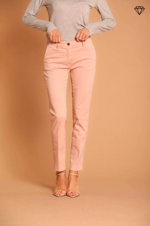 New York Slim women's chino pants in satin slim fit ①