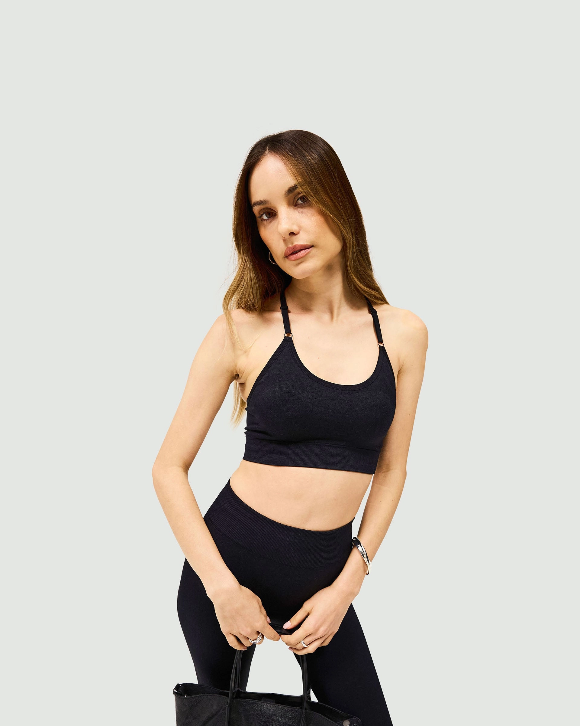 Owners Club Seamless Low Impact Bra - Jet Black