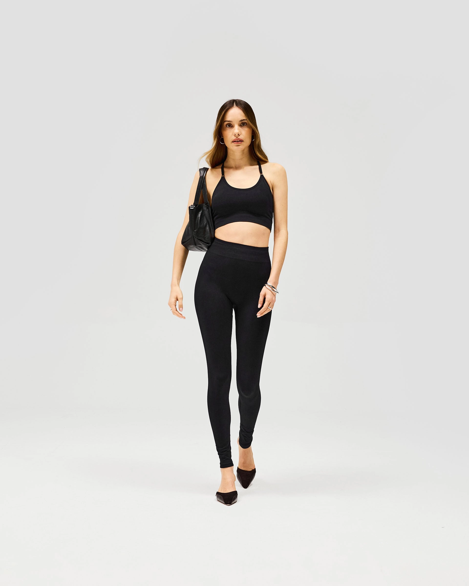 Owners Club Seamless Low Impact Bra - Jet Black