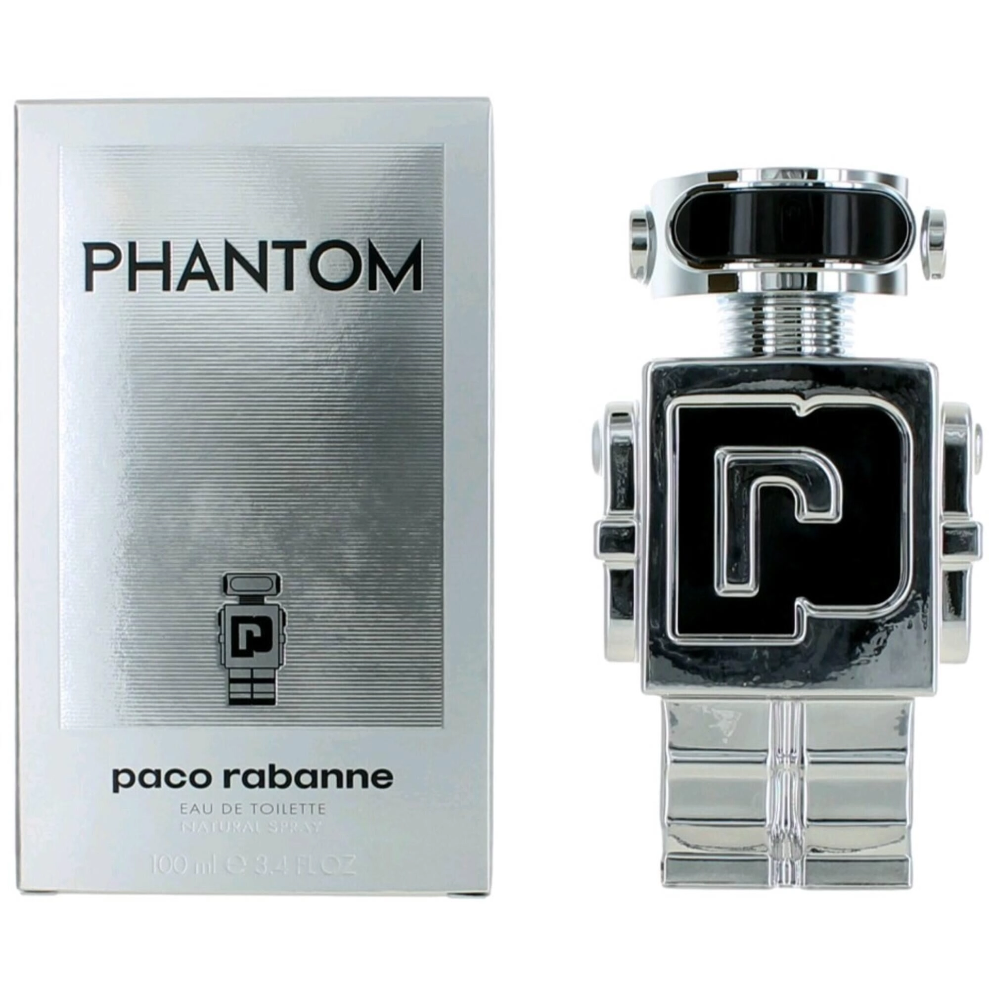 Paco Rabanne Men Eau De Toilette Spray - Phantom Robot Shaped Bottle, 3.4 oz