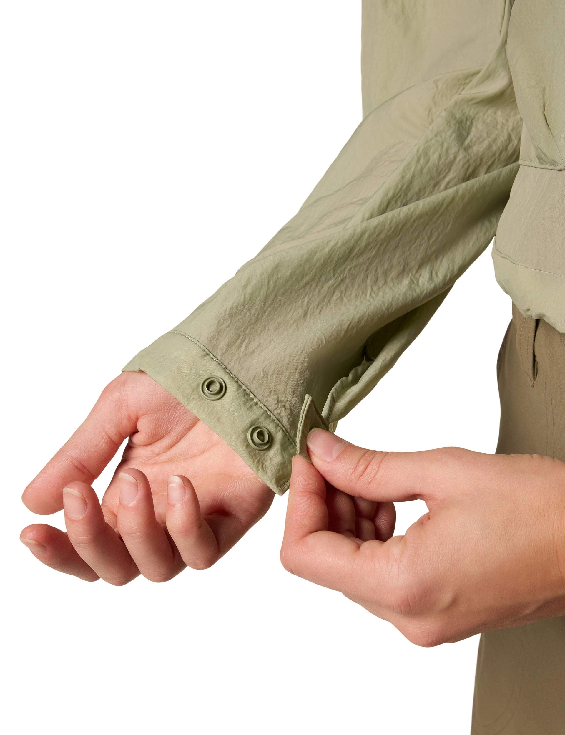 Paracutie Cropped Cargo Windbreaker - Safari