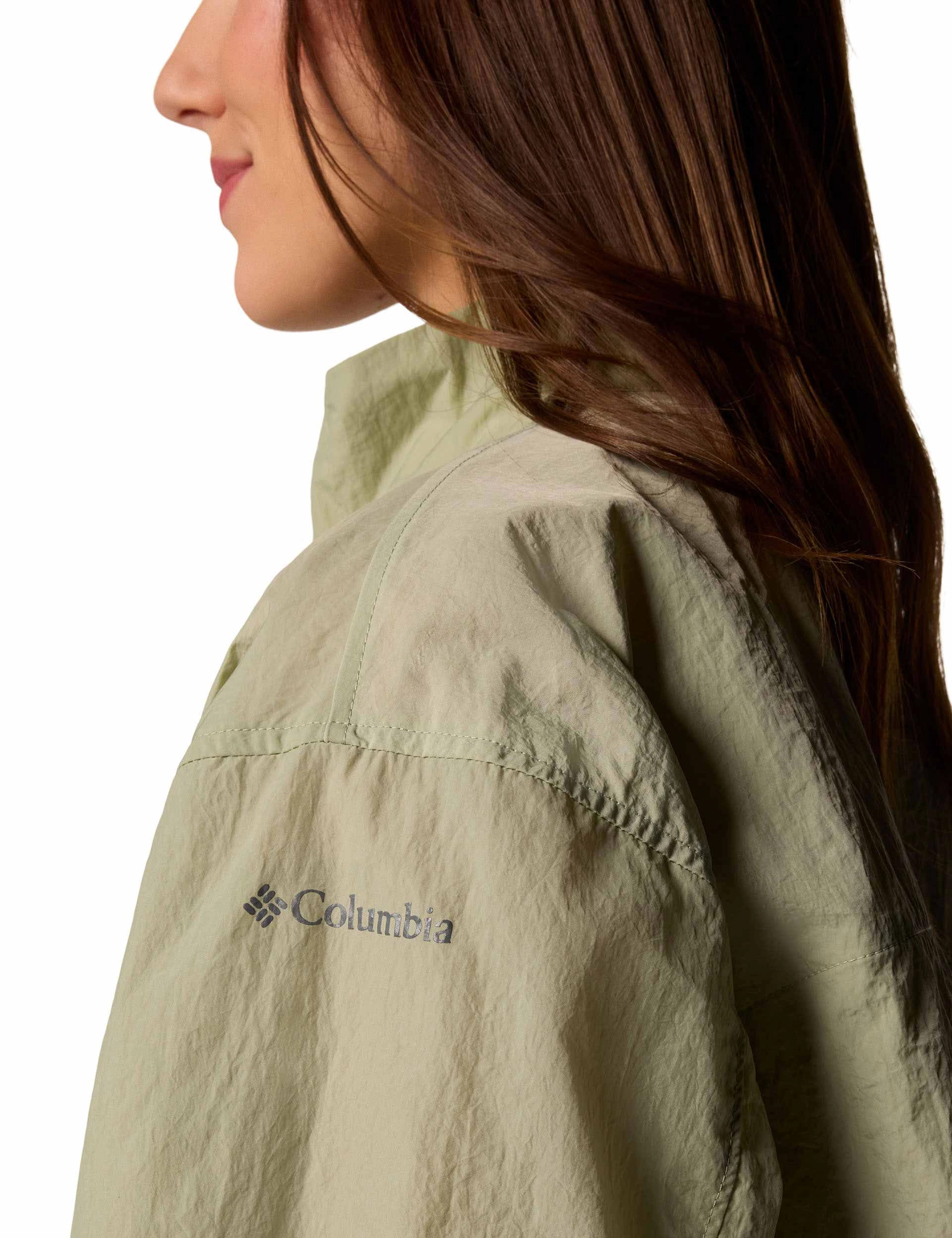 Paracutie Cropped Cargo Windbreaker - Safari