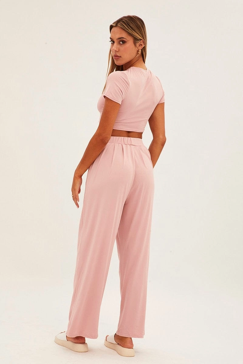 Pink Jersey Loungewear