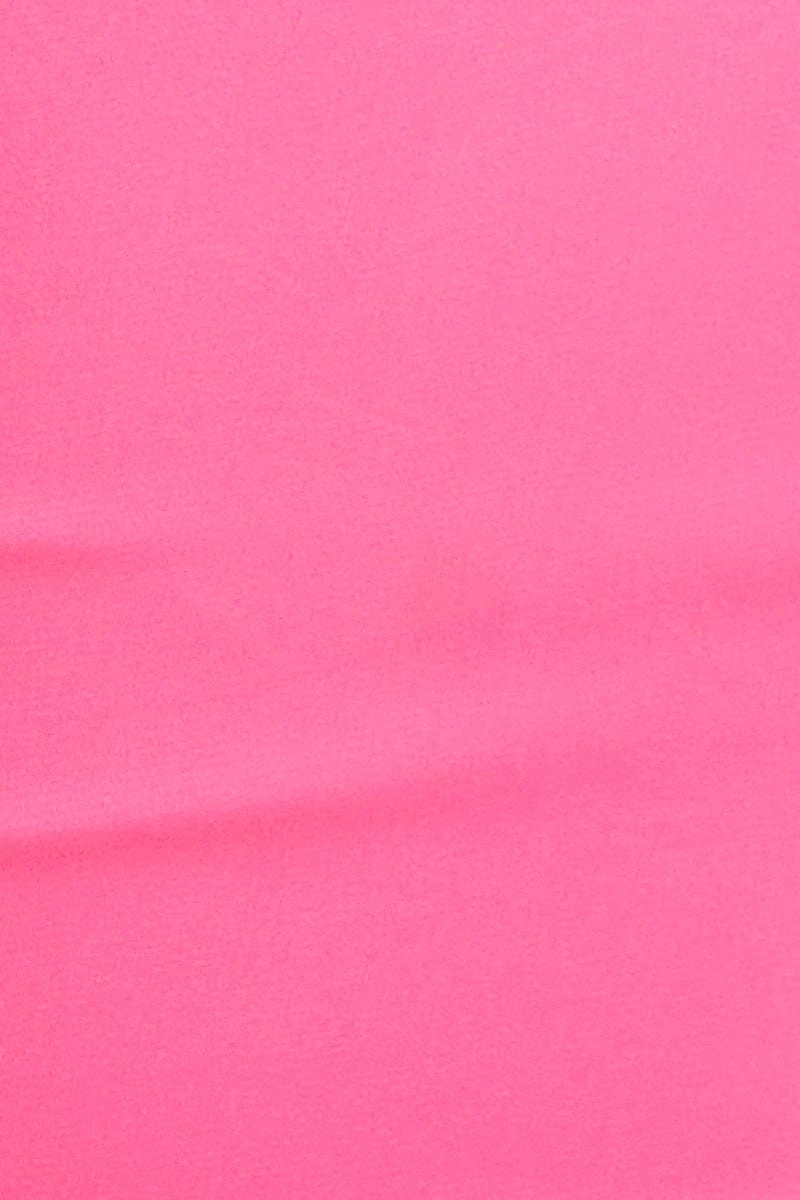 Pink One Shoulder Crop Top