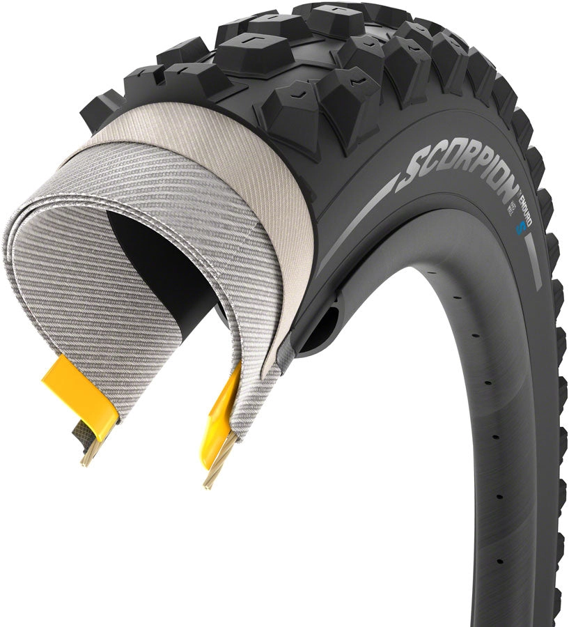Pirelli Scorpion Enduro S Tire - 29 x 2.4, Tubeless, Folding, Black, ProWall, SmartGrip Gravity