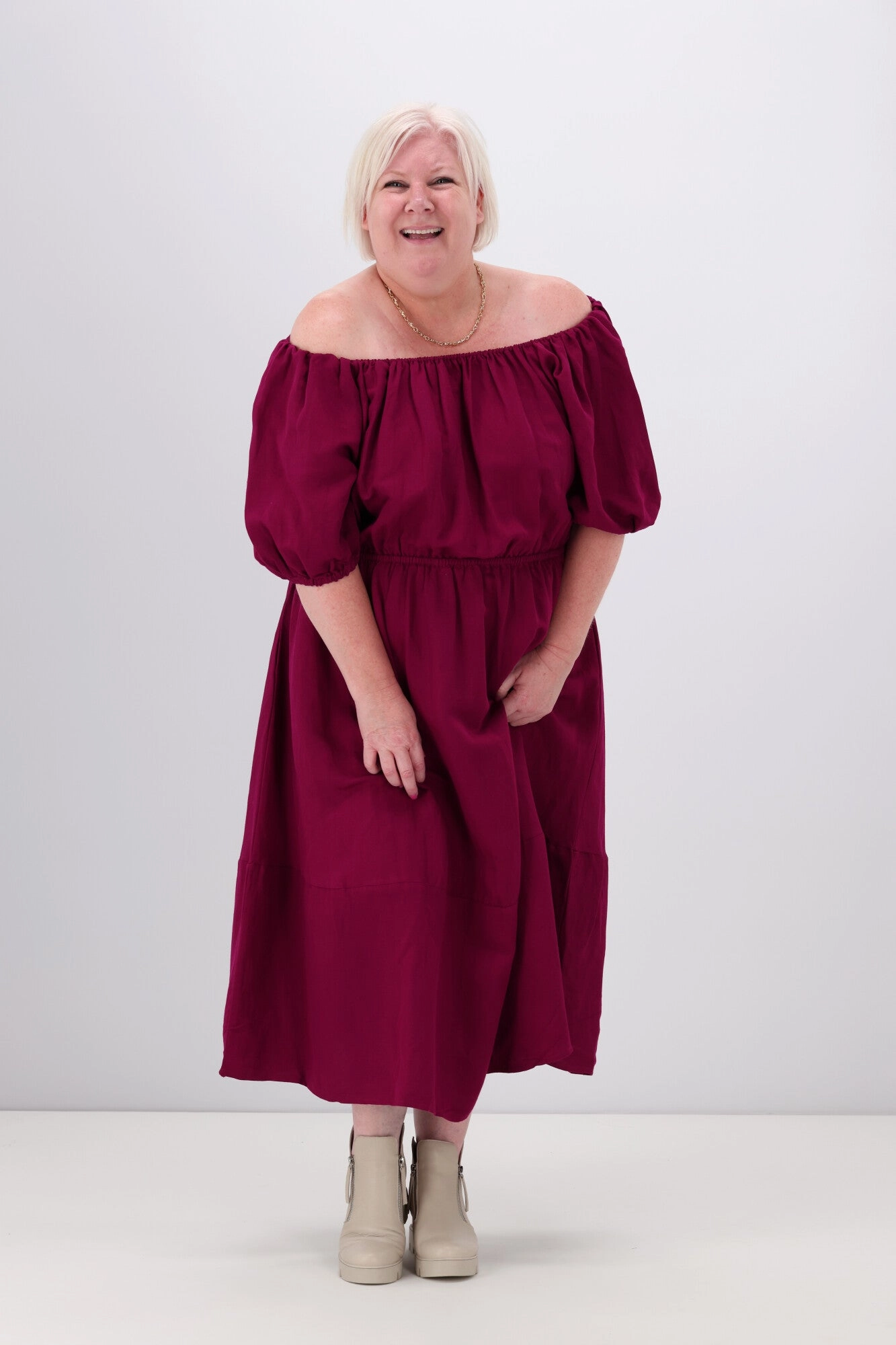 PQ Collection Juliette Dress Deep Plum