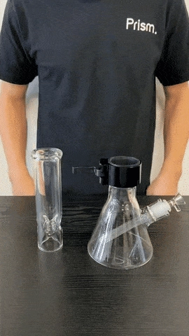 Prism "Rasta" Triple Stack Modular Beaker Bong
