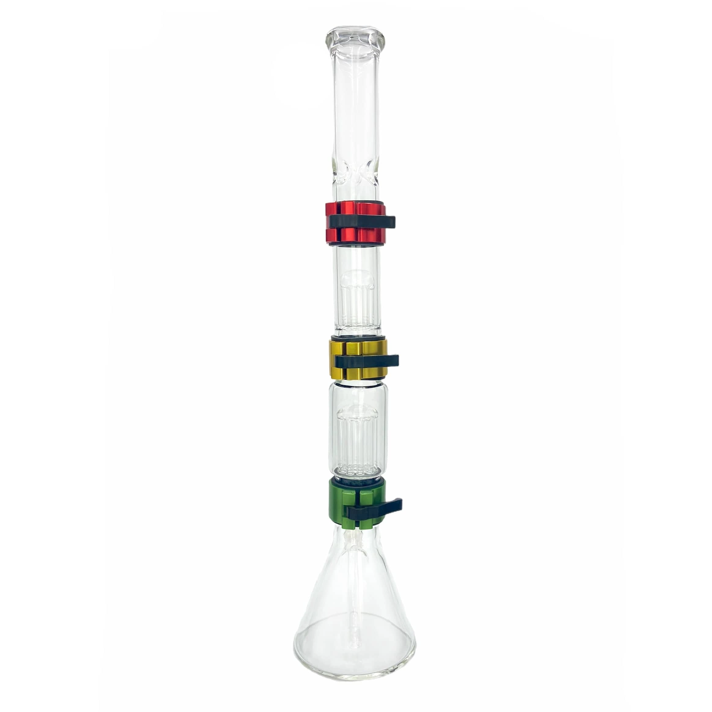 Prism "Rasta" Triple Stack Modular Beaker Bong