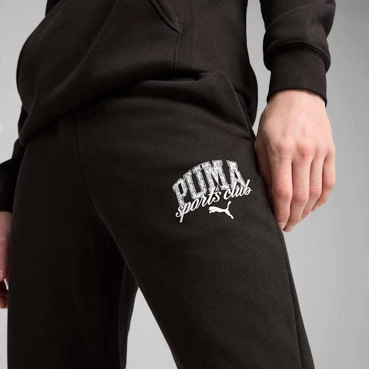 PUMA MEN'S CLASS FRENCH TERRY BLACK SWEATPANTS