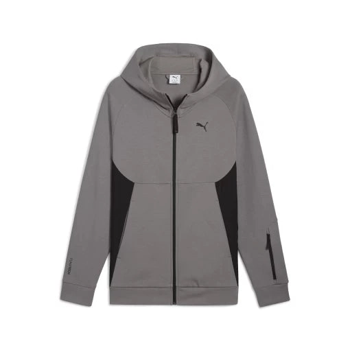 PUMA MEN'S TECH FULL-ZIP JACKET IRON HOODIE