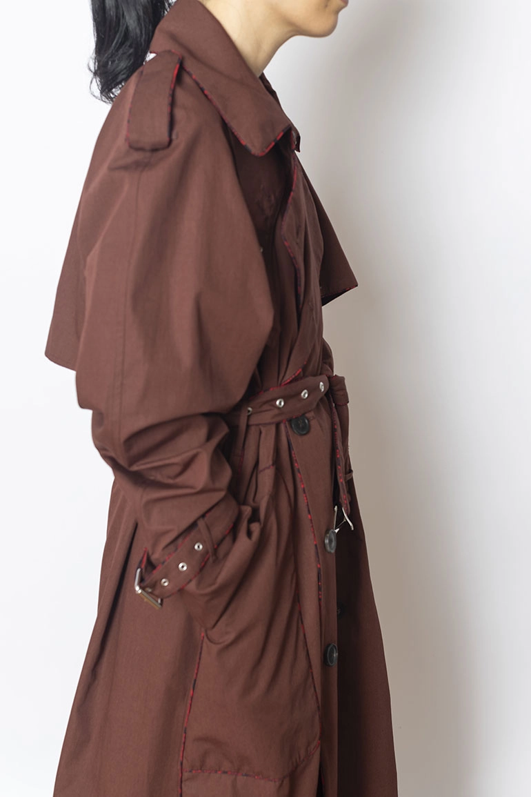 Risto Trench Coat - Dark Brown