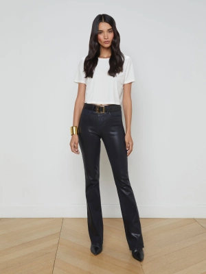 Ruth Coated Straight-Leg Jean