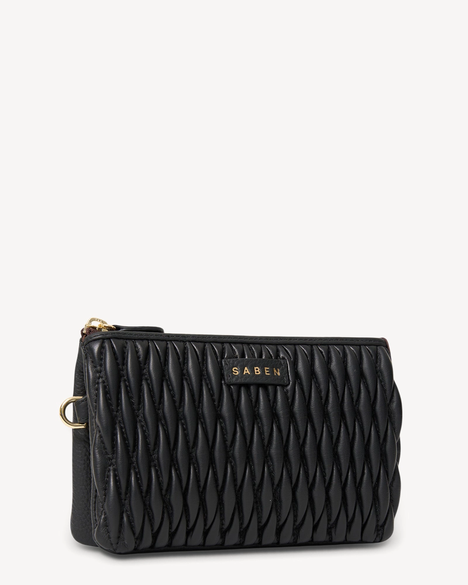 Saben Tilly Crossbody Black Diamond Quilt