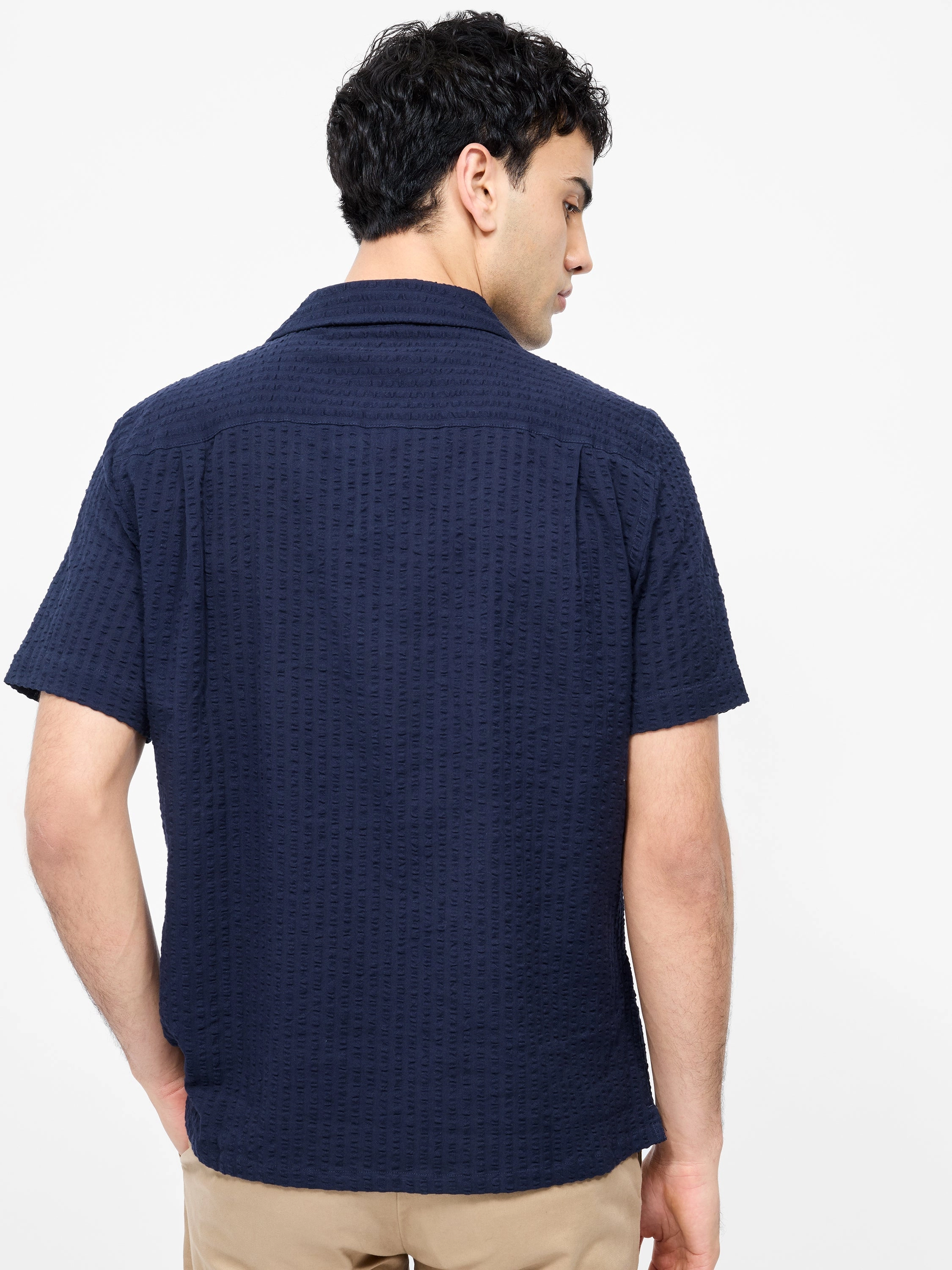 Seersucker Short Sleeve Shirt