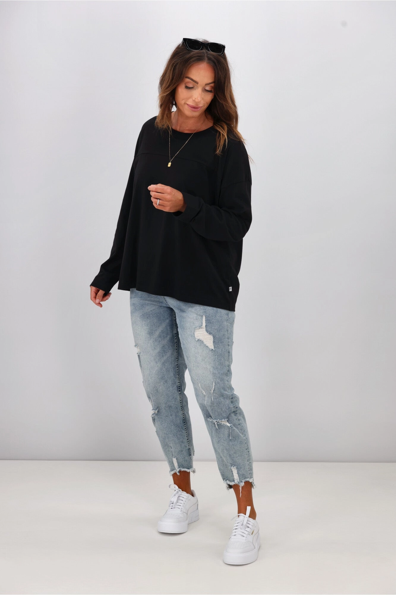 Shine On Essentials Long Sleeve Black
