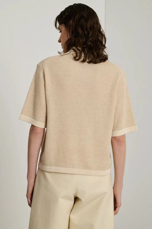 Soeur - David Polo Shirt in Ecru
