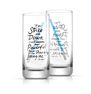 Star Wars Obi-Wan Kenobi™ Lightsaber Tall Drinking Glasses