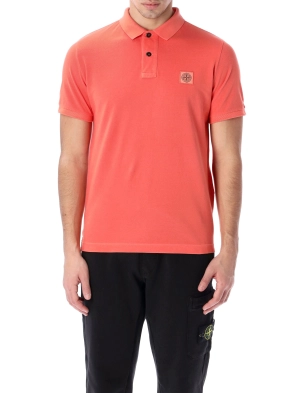 Stone Island Logo-Patch Short-Sleeved Polo Shirt
