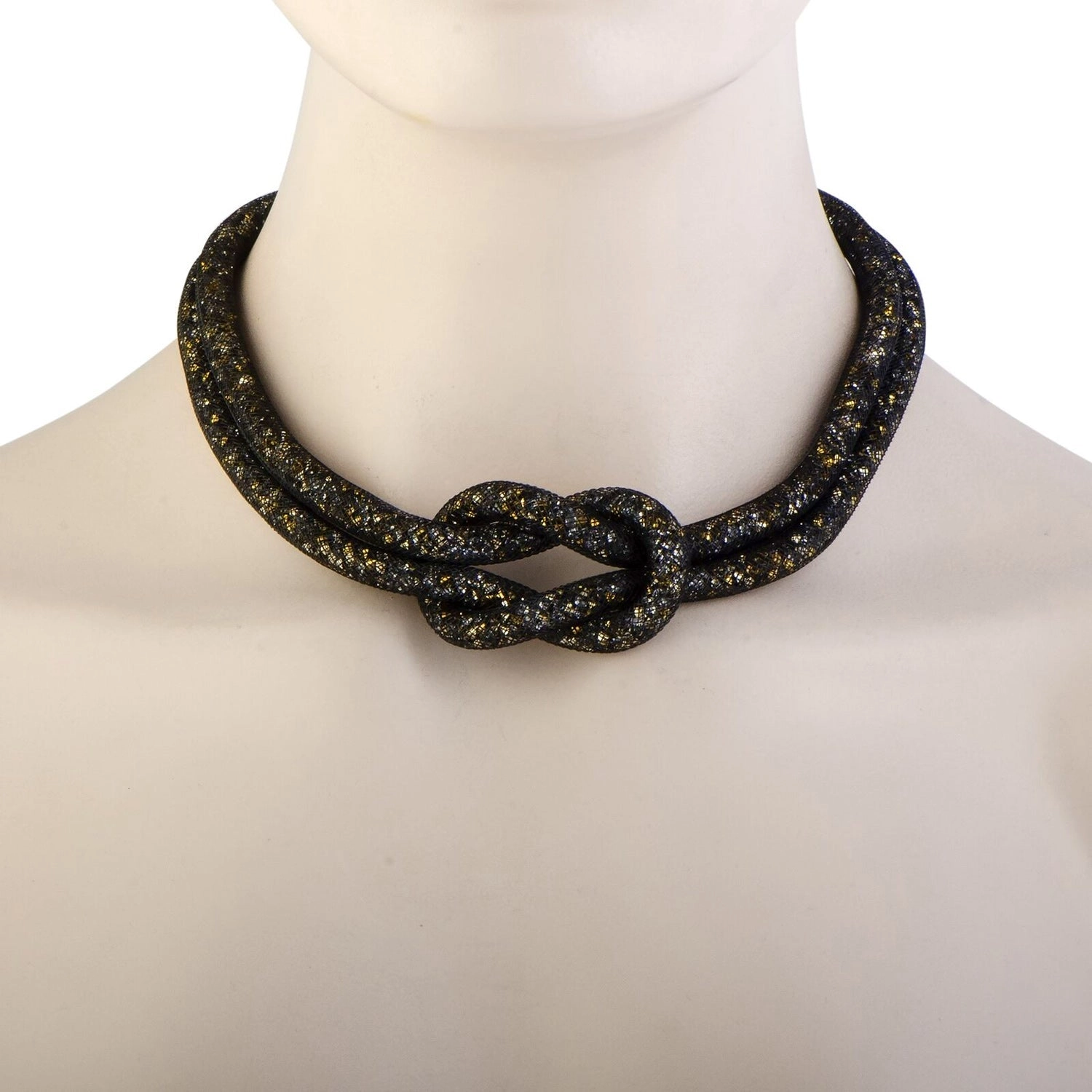 Swarovski Stardust Exclusive Edition 5184480 Black and Gold Set of Necklace and Bracelet for Women